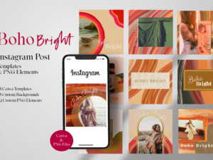 Boho Bright Instagram Pack