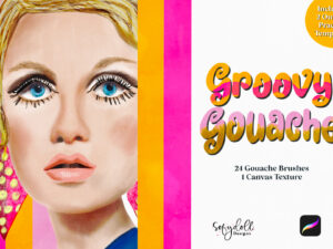 Groovy Gouache for Procreate